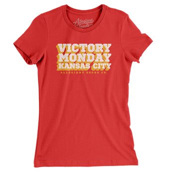 Victory Monday Kansas City Women's T-Shirt-Allegiant Goods Co. Vintage Sports Apparel