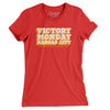 Victory Monday Kansas City Women's T-Shirt-Red-Allegiant Goods Co. Vintage Sports Apparel