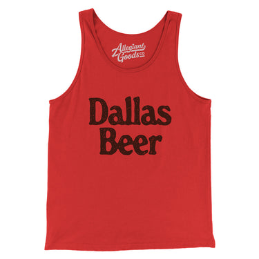 Dallas Beer Men/Unisex Tank Top-Allegiant Goods Co. Vintage Sports Apparel