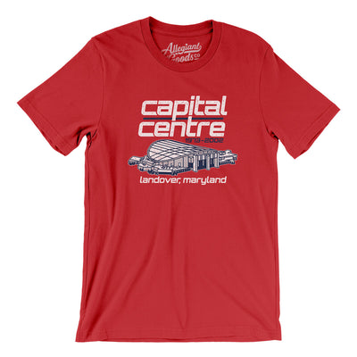 Capital Centre Men/Unisex T-Shirt-Red-Allegiant Goods Co. Vintage Sports Apparel
