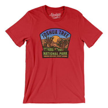 Joshua Tree National Park Badge Men/Unisex T-Shirt-Red-Allegiant Goods Co. Vintage Sports Apparel