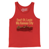 Don't St. Louis My Kansas City Men/Unisex Tank Top-Red-Allegiant Goods Co. Vintage Sports Apparel