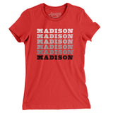 Madison Repeat Women's T-Shirt-Red-Allegiant Goods Co. Vintage Sports Apparel