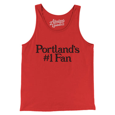 Portland's Number 1 Fan Men/Unisex Tank Top-Allegiant Goods Co. Vintage Sports Apparel