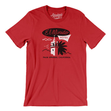 El Mirador Hotel Palm Springs Men/Unisex T-Shirt-Red-Allegiant Goods Co. Vintage Sports Apparel