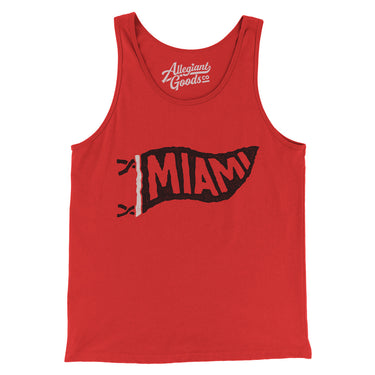 Miami Pennant Men/Unisex Tank Top-Allegiant Goods Co. Vintage Sports Apparel