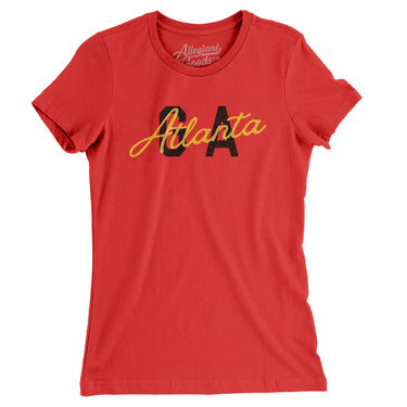 Atlanta Ga Overprinted Women's T-Shirt-Allegiant Goods Co. Vintage Sports Apparel