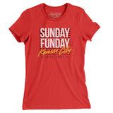 Sunday Funday Kansas City Women's T-Shirt-Allegiant Goods Co. Vintage Sports Apparel