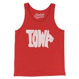Iowa State Shape Text Men/Unisex Tank Top-Allegiant Goods Co. Vintage Sports Apparel