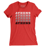 Athens Repeat Women's T-Shirt-Red-Allegiant Goods Co. Vintage Sports Apparel