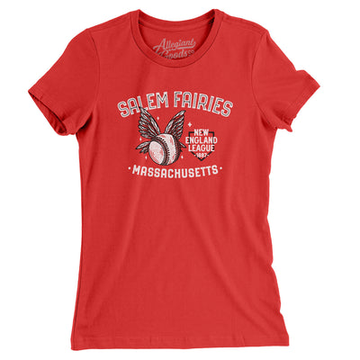 Salem Fairies Women's T-Shirt-Red-Allegiant Goods Co. Vintage Sports Apparel