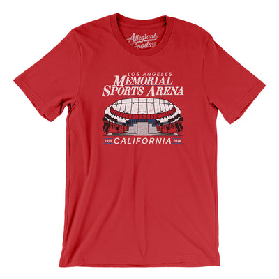 Los Angeles Memorial Sports Arena Men/Unisex T-Shirt-Red-Allegiant Goods Co. Vintage Sports Apparel