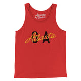 Atlanta Ga Overprinted Men/Unisex Tank Top-Allegiant Goods Co. Vintage Sports Apparel