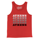Athens Repeat Men/Unisex Tank Top-Red-Allegiant Goods Co. Vintage Sports Apparel