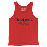 Cleveland's Number 1 Fan Men/Unisex Tank Top-Red-Allegiant Goods Co. Vintage Sports Apparel