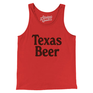 Texas Beer Men/Unisex Tank Top-Allegiant Goods Co. Vintage Sports Apparel