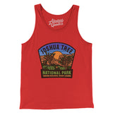 Joshua Tree National Park Badge Men/Unisex Tank Top-Red-Allegiant Goods Co. Vintage Sports Apparel