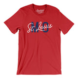 St. Louis Mo Overprinted Men/Unisex T-Shirt-Red-Allegiant Goods Co. Vintage Sports Apparel