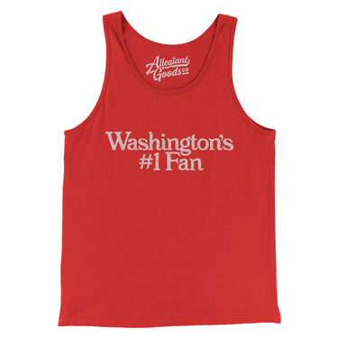 Washington's Number 1 Fan Men/Unisex Tank Top-Red-Allegiant Goods Co. Vintage Sports Apparel