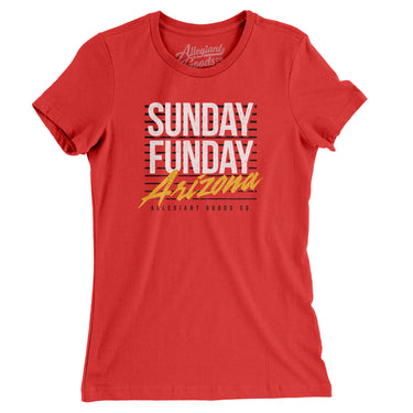 Sunday Funday Arizona Women's T-Shirt-Allegiant Goods Co. Vintage Sports Apparel