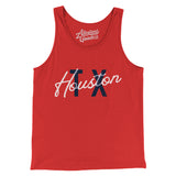 Houston Tx Overprinted Men/Unisex Tank Top-Allegiant Goods Co. Vintage Sports Apparel