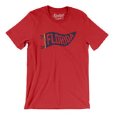Florida Pennant Men/Unisex T-Shirt-Red-Allegiant Goods Co. Vintage Sports Apparel