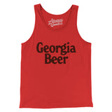 Georgia Beer Men/Unisex Tank Top-Red-Allegiant Goods Co. Vintage Sports Apparel