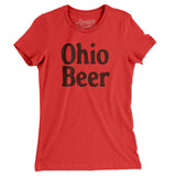Ohio Beer Women's T-Shirt-Red-Allegiant Goods Co. Vintage Sports Apparel