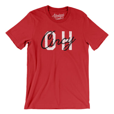 Cincy Oh Overprinted Men/Unisex T-Shirt-Allegiant Goods Co. Vintage Sports Apparel
