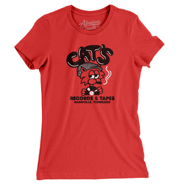 Cat's Records and Tapes in Red Color