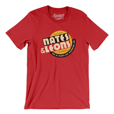Nates & Leons Men/Unisex T-Shirt-Red-Allegiant Goods Co. Vintage Sports Apparel