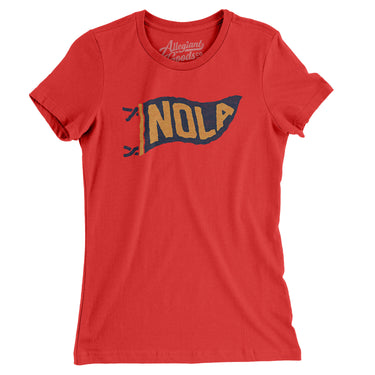 Nola Pennant Women's T-Shirt-Allegiant Goods Co. Vintage Sports Apparel