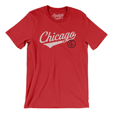 Chicago Vintage Script Men/Unisex T-Shirt-Allegiant Goods Co. Vintage Sports Apparel