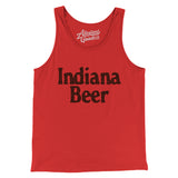 Indiana Beer Men/Unisex Tank Top-Red-Allegiant Goods Co. Vintage Sports Apparel