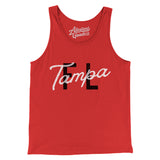 Tampa Fl Overprinted Men/Unisex Tank Top-Allegiant Goods Co. Vintage Sports Apparel