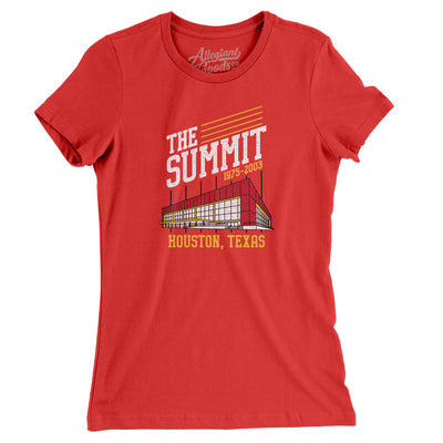 The Summit Women's T-Shirt-Red-Allegiant Goods Co. Vintage Sports Apparel