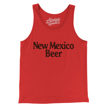 New Mexico Beer Men/Unisex Tank Top-Red-Allegiant Goods Co. Vintage Sports Apparel