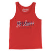 St Louis Overprint Men/Unisex Tank Top-Red-Allegiant Goods Co. Vintage Sports Apparel