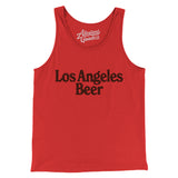 Los Angeles Beer Men/Unisex Tank Top-Red-Allegiant Goods Co. Vintage Sports Apparel
