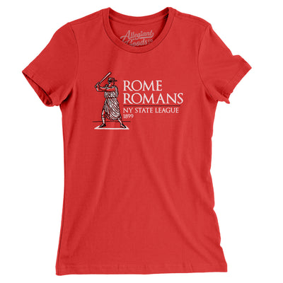 Rome Romans Women's T-Shirt-Red-Allegiant Goods Co. Vintage Sports Apparel