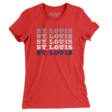 St Louis Repeat Women's T-Shirt-Allegiant Goods Co. Vintage Sports Apparel