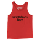 New Orleans Beer Men/Unisex Tank Top-Red-Allegiant Goods Co. Vintage Sports Apparel