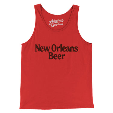 New Orleans Beer Men/Unisex Tank Top-Red-Allegiant Goods Co. Vintage Sports Apparel