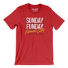 Sunday Funday Kansas City Men/Unisex T-Shirt-Red-Allegiant Goods Co. Vintage Sports Apparel