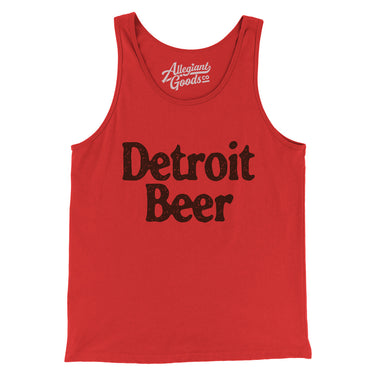 Detroit Beer Men/Unisex Tank Top-Allegiant Goods Co. Vintage Sports Apparel