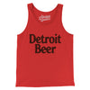 Detroit Beer Men/Unisex Tank Top-Red-Allegiant Goods Co. Vintage Sports Apparel