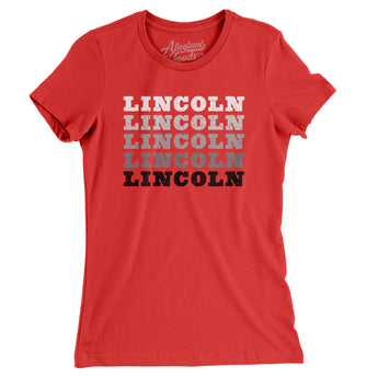 Lincoln Repeat Women's T-Shirt-Allegiant Goods Co. Vintage Sports Apparel