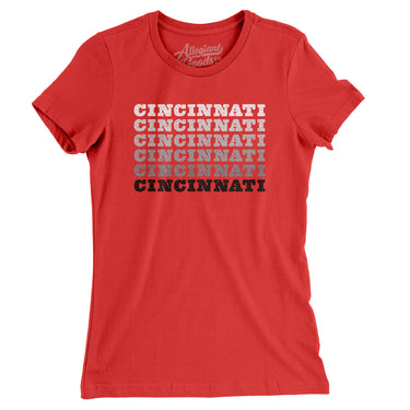 Cincinnati Repeat Women's T-Shirt-Allegiant Goods Co. Vintage Sports Apparel