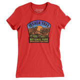 Joshua Tree National Park Badge Women's T-Shirt-Red-Allegiant Goods Co. Vintage Sports Apparel