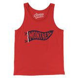 Montréal Pennant Men/Unisex Tank Top-Red-Allegiant Goods Co. Vintage Sports Apparel